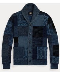 RRL - Patchwork Cotton-Linen Cardigan - Lyst