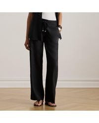 Ralph Lauren - Linen Wide-leg Trouser - Lyst