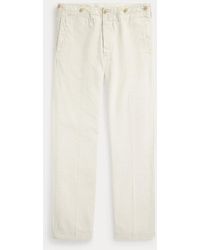 RRL - Pantaloni in tela di cotone e lino - Lyst