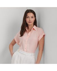 Lauren by Ralph Lauren - Petite - Linen Short-sleeve Shirt - Lyst