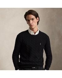 Polo Ralph Lauren - Cable-Knit Wool-Cashmere Sweater - Lyst
