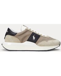 Ralph Lauren - Train 89 Suede And Oxford Trainer - Lyst