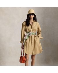 Polo Ralph Lauren - Cotton Drawcord Shirtdress - Lyst