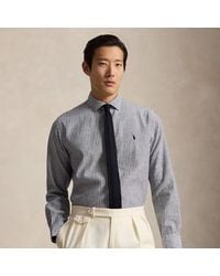 Polo Ralph Lauren - Custom Fit Striped Seersucker Shirt - Lyst