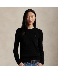 Polo Ralph Lauren - Woll-Kaschmir-Pullover Mit Zopfmuster - Lyst