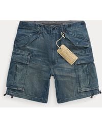 RRL - Ralph Lauren Regiment Sedgwick Denim Cargo Short - Lyst