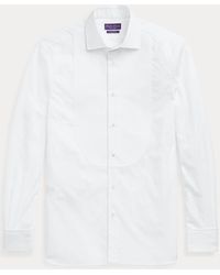 Ralph Lauren Purple Label Camisa de esmoquin en popelina - Negro
