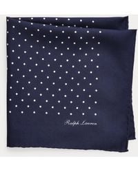 Ralph Lauren - Polka-Dot Silk Foulard Pocket Square - Lyst