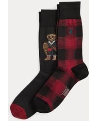 Polo Ralph Lauren - 2-Pk Broeksokken Met Ruiten En Polo Bear - Lyst