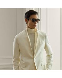 Ralph Lauren - Ralph Lauren Hadley Hand-Tailored Silk-Linen Jacket - Lyst