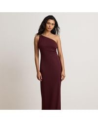 Ralph Lauren - Stretch Jersey D-Ring One-Shoulder Gown - Lyst