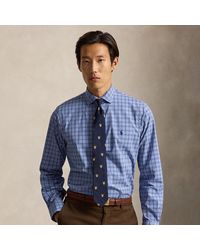 Polo Ralph Lauren - Custom Fit Plaid Stretch Poplin Shirt - Lyst