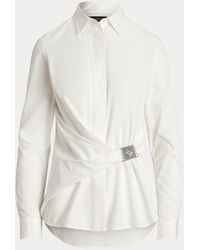 Ralph Lauren - Baumwollhemd Mit Schnallendetail - Lyst
