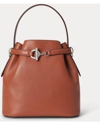 Ralph Lauren - Ralph Lauren Leather Medium Blaike Bucket Bag - Lyst
