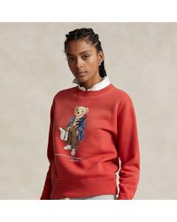 Polo Ralph Lauren - Fleece Sweatshirt Met Polo Bear - Lyst