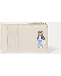 Polo Ralph Lauren - Polo Bear Leather Zip Card Case - Lyst