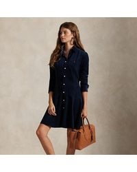 Ralph Lauren - Chemisier a trapezio in velluto a coste - Lyst