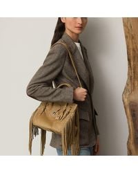 Ralph Lauren - Tasche Soft Ricky 27 Aus Kalbswildleder - Lyst