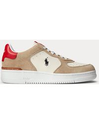 Polo Ralph Lauren - Masters Court Leather-suede Trainer - Lyst