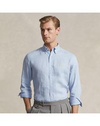 Ralph Lauren - Slim Fit Linen Shirt - Lyst
