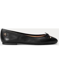 Ralph Lauren - Jayna Leather Flat - Lyst