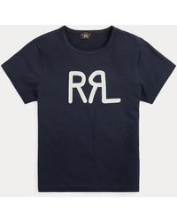 RRL - Logo Cotton Jersey T-Shirt - Lyst