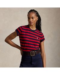 Polo Ralph Lauren - Striped Cotton Jersey T-Shirt - Lyst