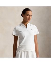 Ralph Lauren - Polo De Jacquard Con Cremallera Corta - Lyst