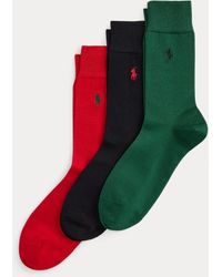 Polo Ralph Lauren - Cotton-Blend Trouser Sock 3-Pack - Lyst