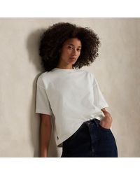Polo Ralph Lauren - Maglietta in jersey con taglio corto - Lyst