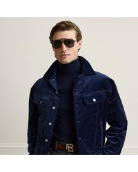 Ralph Lauren - Velvet Trucker Jacket - Lyst