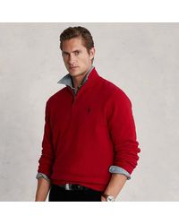 red ralph lauren half zip sweater