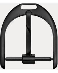 Ralph Lauren - 19 Mm Black Matte Steel Pin Buckle - Lyst