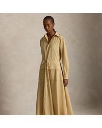 Polo Ralph Lauren - Cotton Canvas Utility Shirt Dress - Lyst