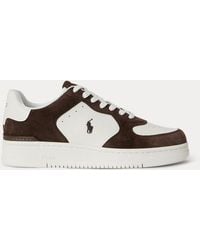 Polo Ralph Lauren - Masters Court Leather-Suede Trainer - Lyst