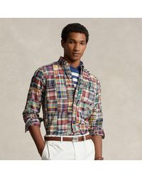 Polo Ralph Lauren - Classic Fit Patchwork Madras Shirt - Lyst