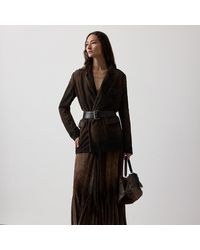 Ralph Lauren - Carlita Fluwelen Devoré Paisley Maxirok - Lyst