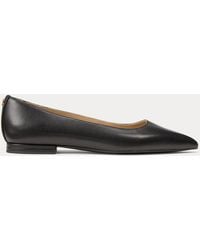 Ralph Lauren - Londyn Leather Ballet Flat - Lyst