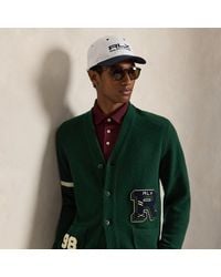 Ralph Lauren - Wool-Cashmere Letter Cardigan - Lyst