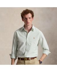 Polo Ralph Lauren - Custom Fit Striped Oxford Shirt - Lyst