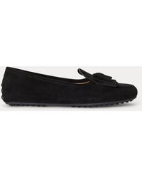 Ralph Lauren - Tayte Suede Kiltie Driver - Lyst