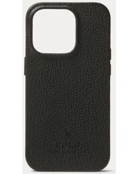 Polo Ralph Lauren - Leren Magsafe Iphone 15 Pro-hoesje - Lyst