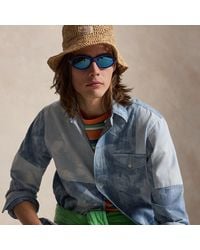 Ralph Lauren - Classic Fit Patchwork Chambray Shirt - Lyst