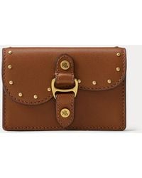 Ralph Lauren - Studded Leather Small Tasha Card Case - Lyst