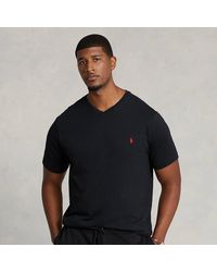 Polo Ralph Lauren - Big And Tall T-shirt, Medium-fit V-neck Short-sleeve Cotton Jersey T-shirt - Lyst