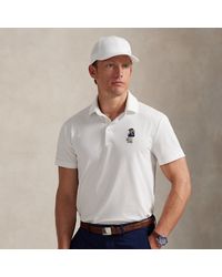 Ralph Lauren - Tailored Fit Polo-Shirt Met Polo Bear - Lyst