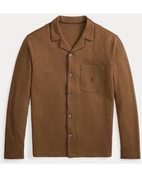 Ralph Lauren - Herringbone-Knit Pajama Shirt - Lyst