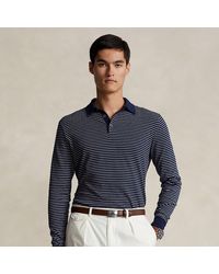 Polo Ralph Lauren - Striped Cotton Polo-collar Sweater - Lyst