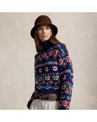 Polo Ralph Lauren - Floral Wool-Blend Jumper - Lyst