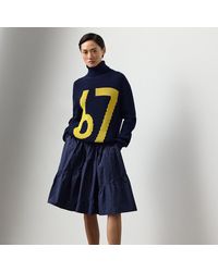 Ralph Lauren - Kyle Featherweight Taffeta Skirt - Lyst